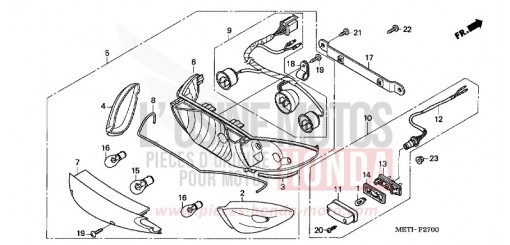 REAR COMBINATION LIGHT CBF5004 de 2004